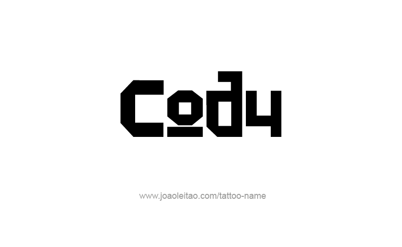 Tattoo Design  Name Cody   