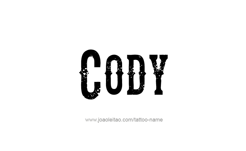 Tattoo Design  Name Cody   