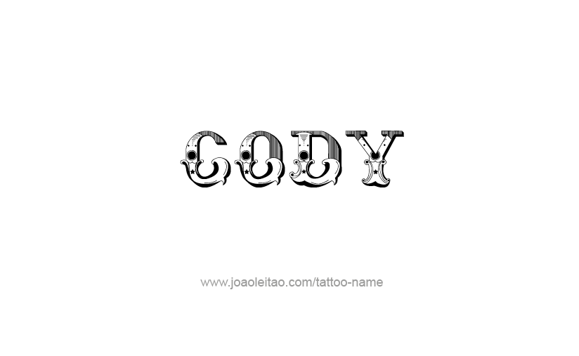 Tattoo Design  Name Cody   