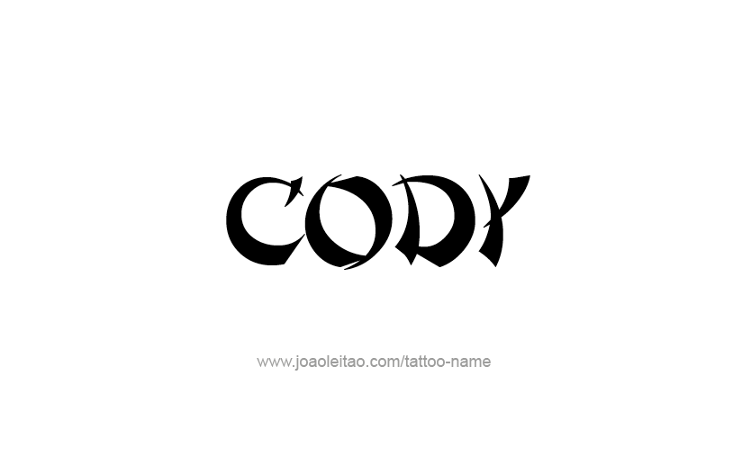Tattoo Design  Name Cody