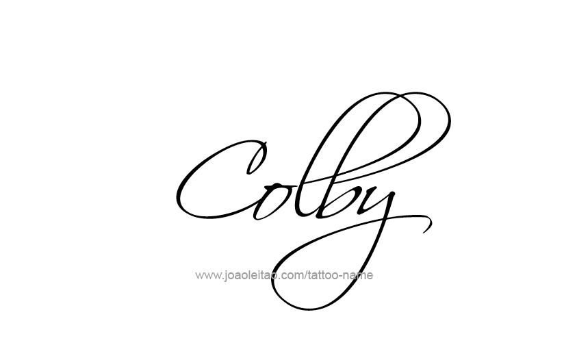 Tattoo Design  Name Colby   