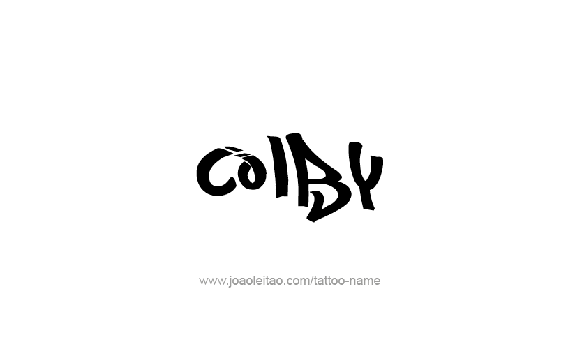 Tattoo Design  Name Colby   