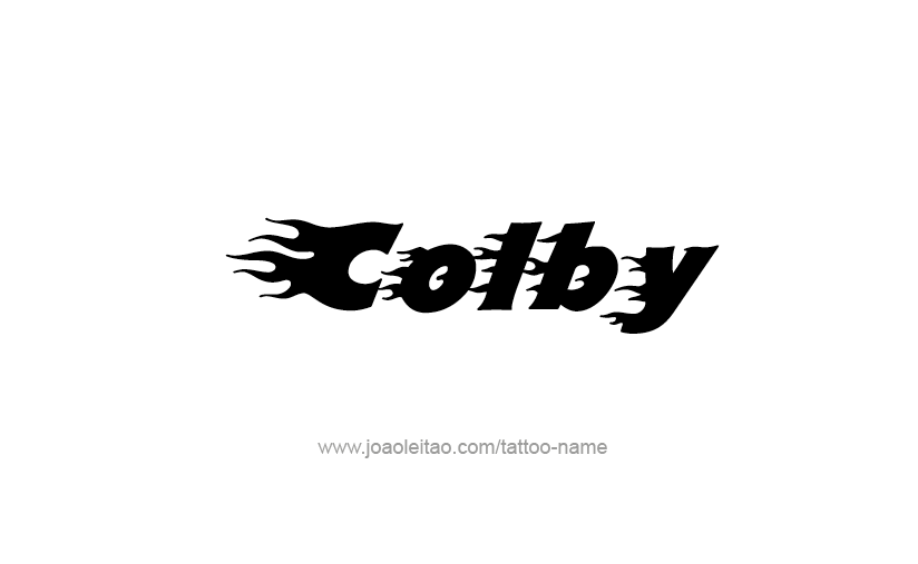 Tattoo Design  Name Colby   