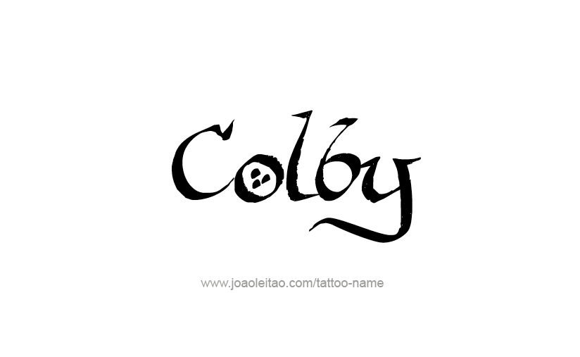 Tattoo Design  Name Colby   