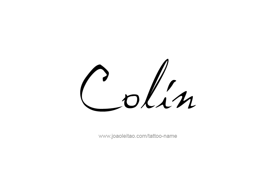 Tattoo Design  Name Colin   