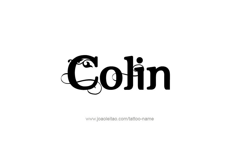 Tattoo Design  Name Colin   