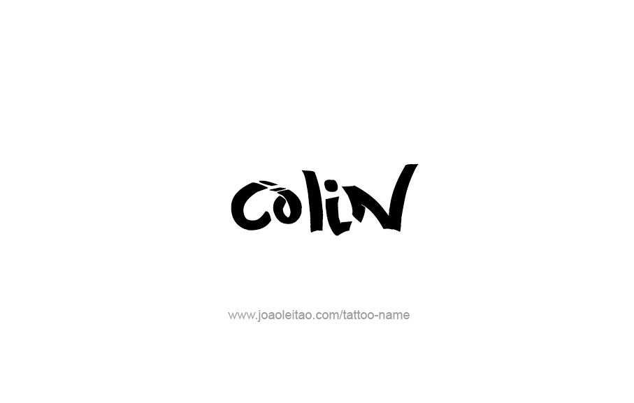 Tattoo Design  Name Colin   