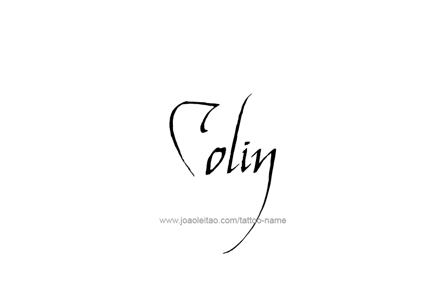 Tattoo Design  Name Colin   