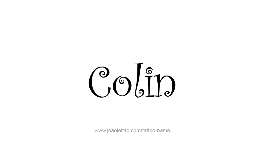 Tattoo Design  Name Colin   