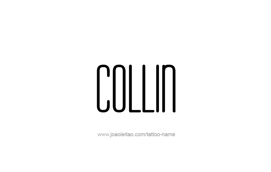 Tattoo Design  Name Collin   