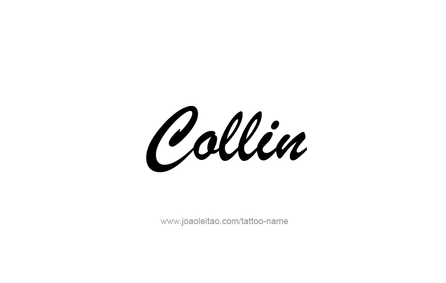 Tattoo Design  Name Collin   