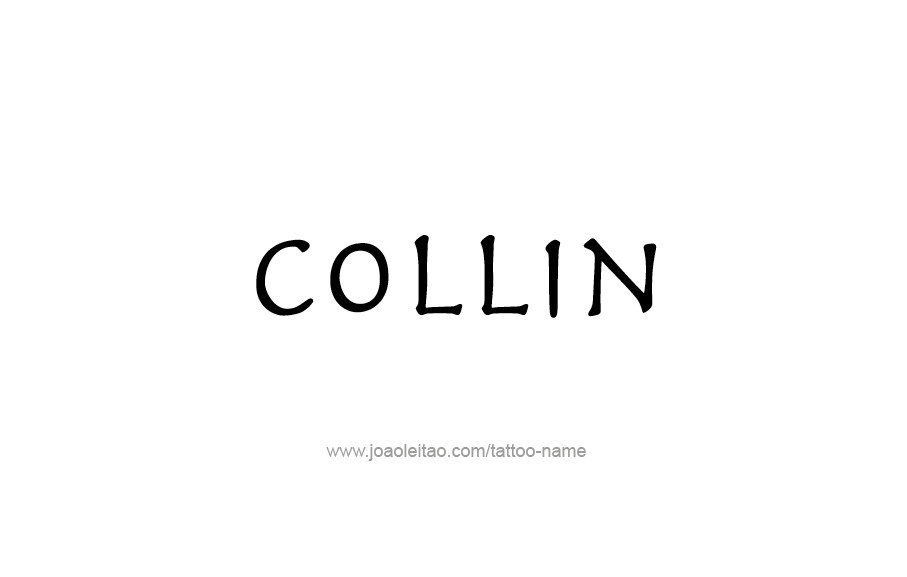 Tattoo Design  Name Collin   