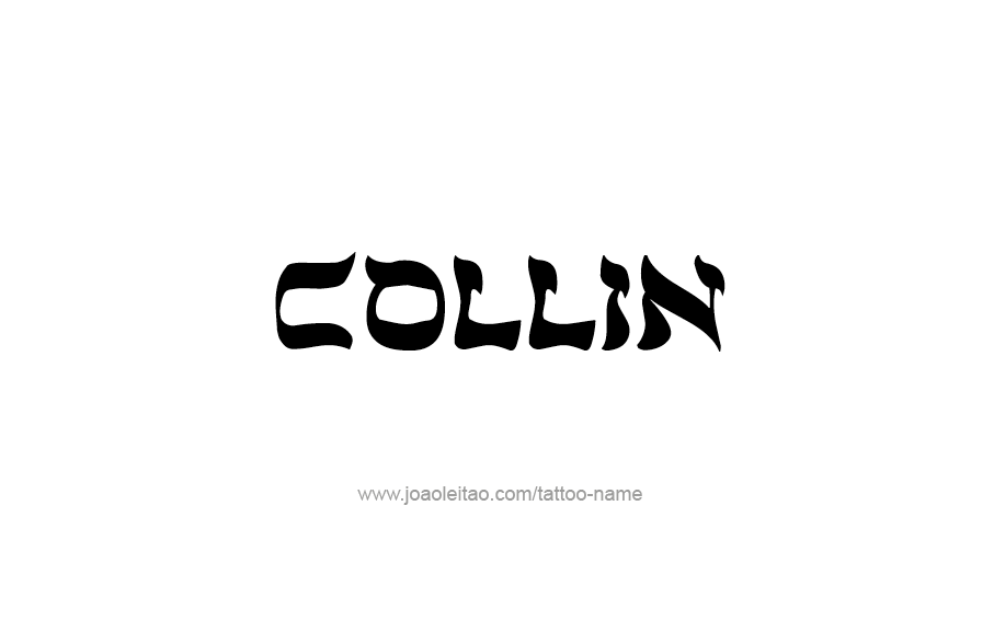 Tattoo Design  Name Collin   