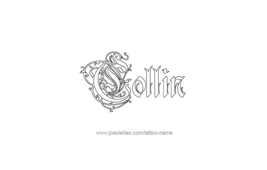 Tattoo Design  Name Collin   