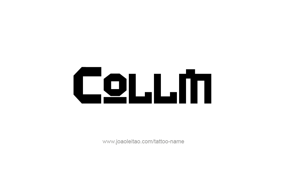 Tattoo Design  Name Collin   