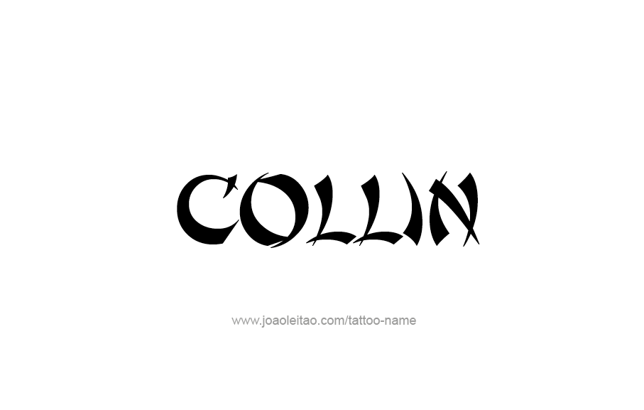 Tattoo Design  Name Collin