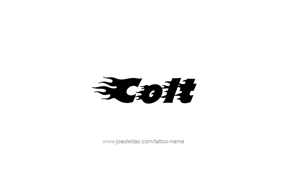 Tattoo Design  Name Colt   