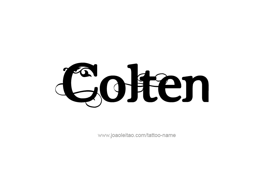 Tattoo Design  Name Colten   