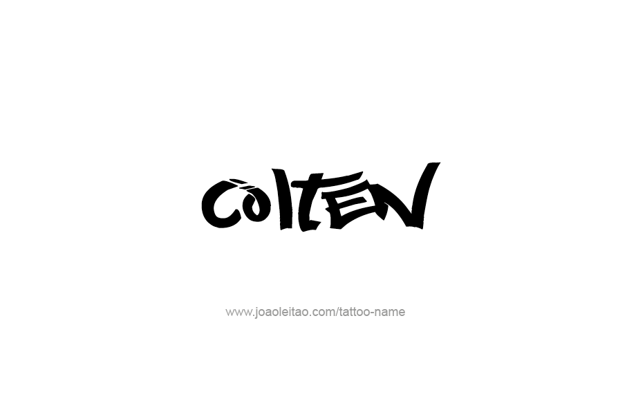 Tattoo Design  Name Colten   