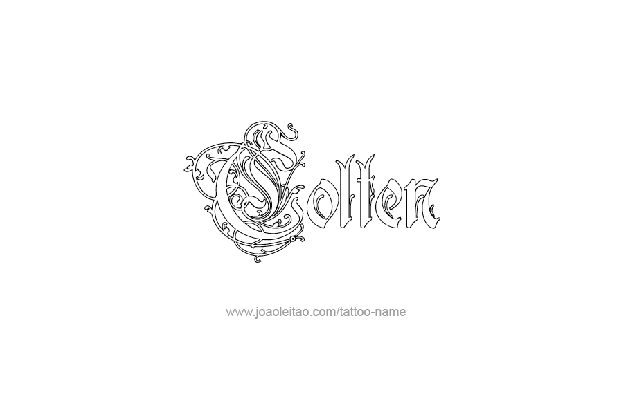 Tattoo Design  Name Colten   