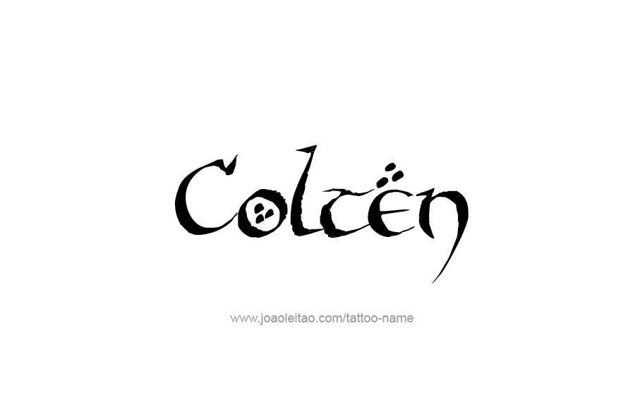 Tattoo Design  Name Colten   