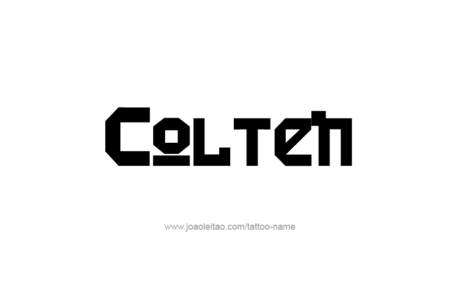 Tattoo Design  Name Colten   