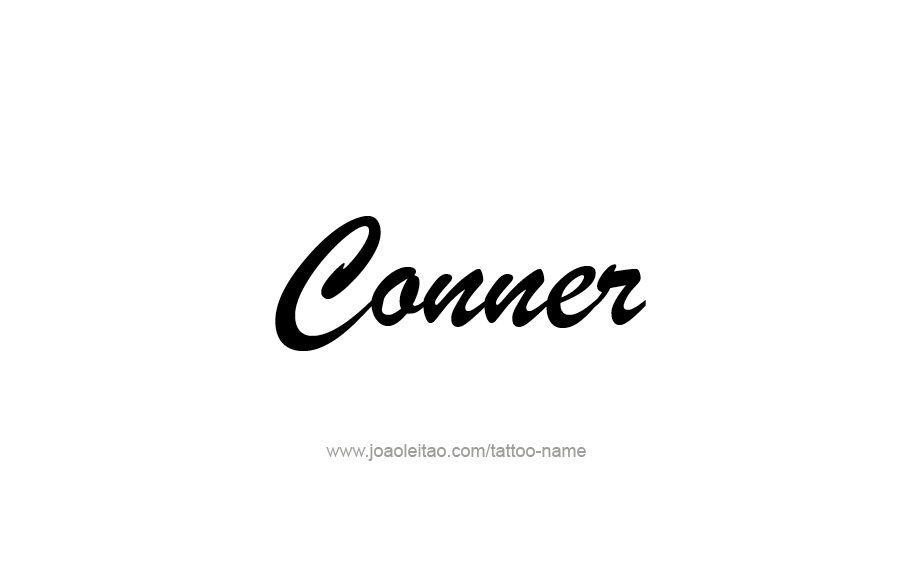 Tattoo Design  Name Conner   