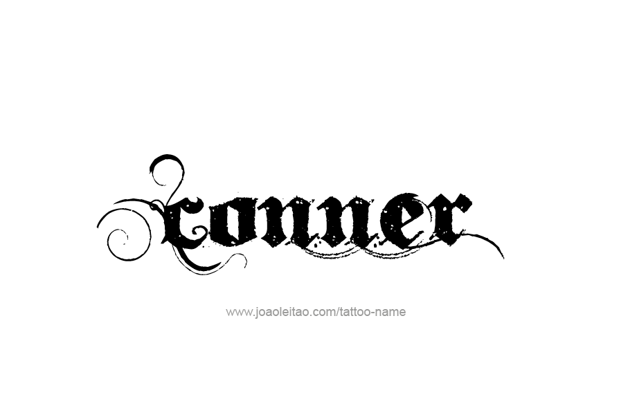 Tattoo Design  Name Conner   