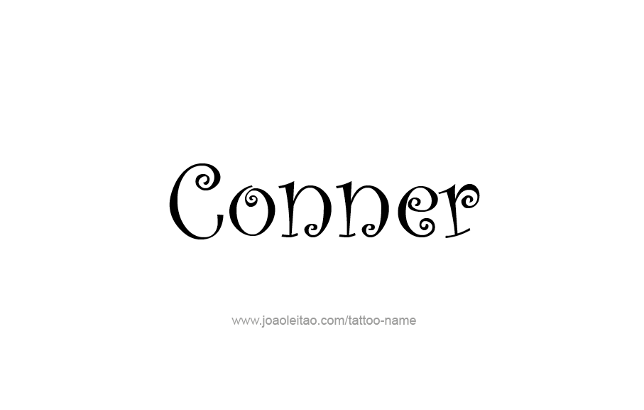 Tattoo Design  Name Conner   