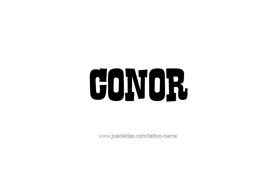 Tattoo Design  Name Conor   