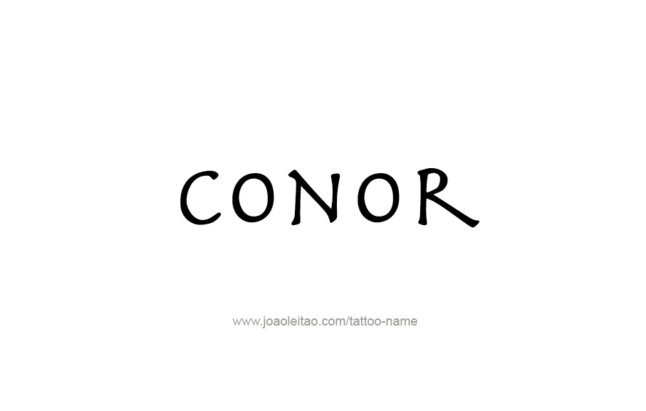 Tattoo Design  Name Conor   