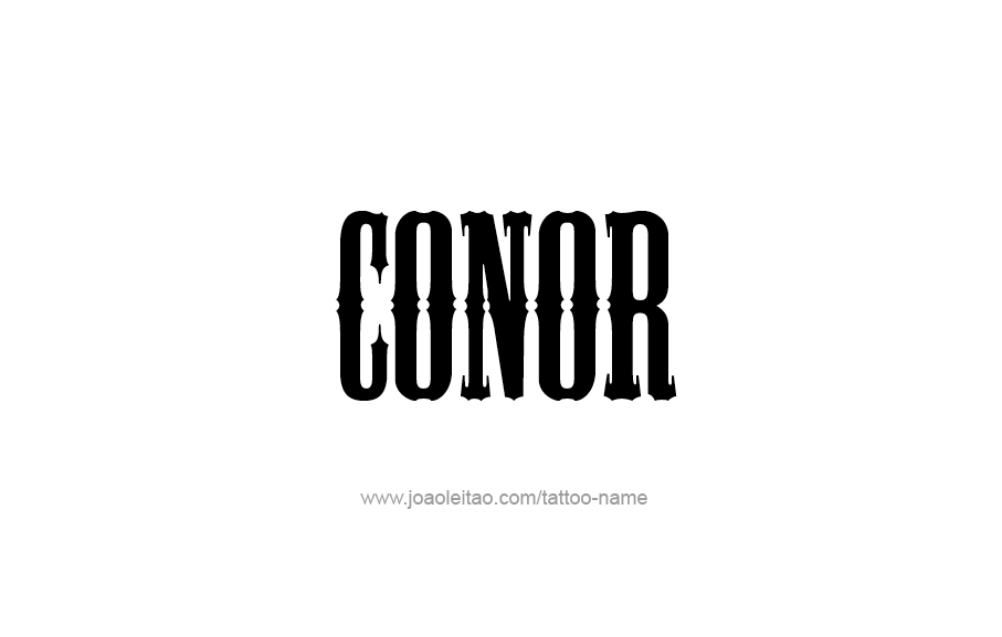 Tattoo Design  Name Conor   