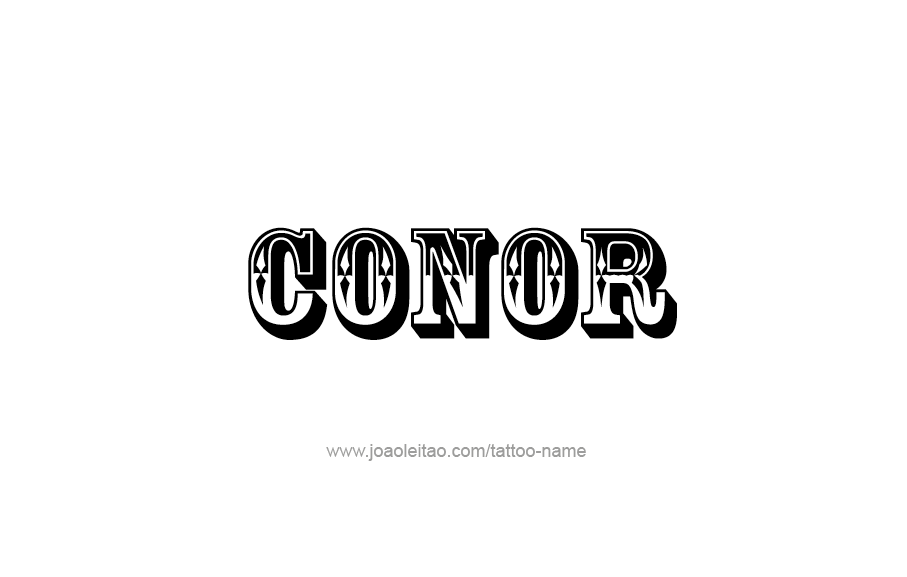 Tattoo Design  Name Conor   