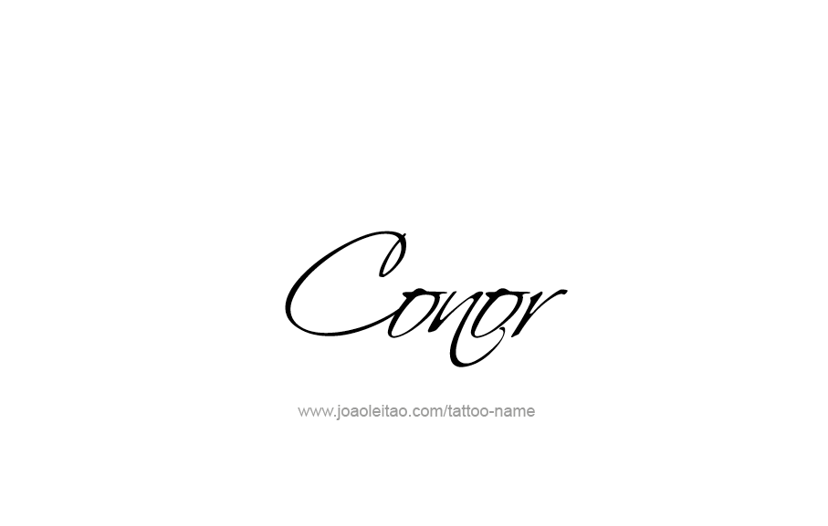 Tattoo Design  Name Conor   