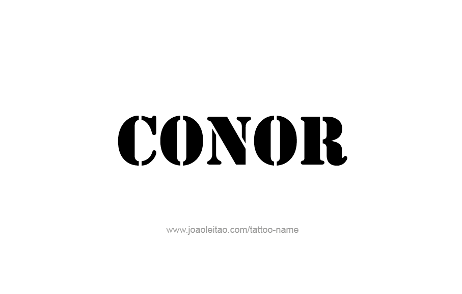 Tattoo Design  Name Conor   