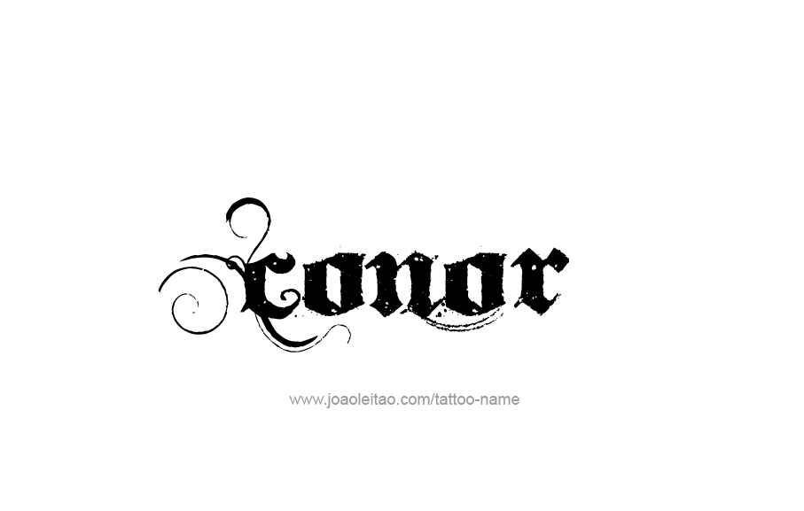 Tattoo Design  Name Conor   