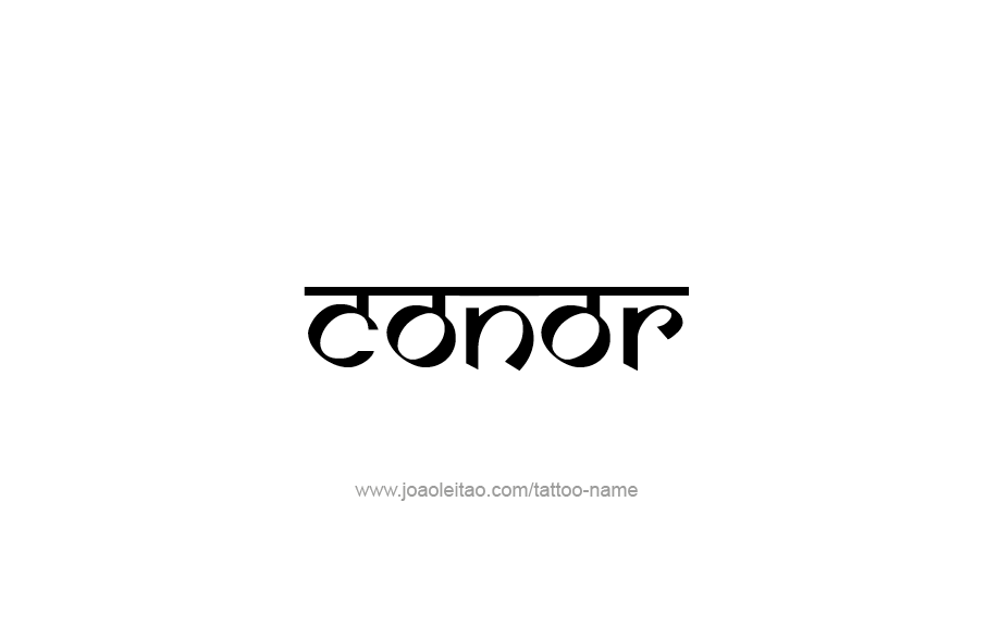 Tattoo Design  Name Conor   
