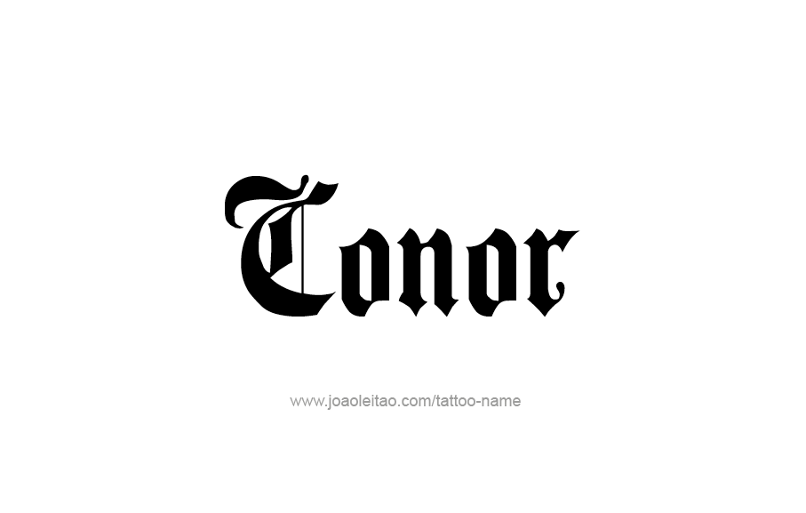 Tattoo Design  Name Conor   