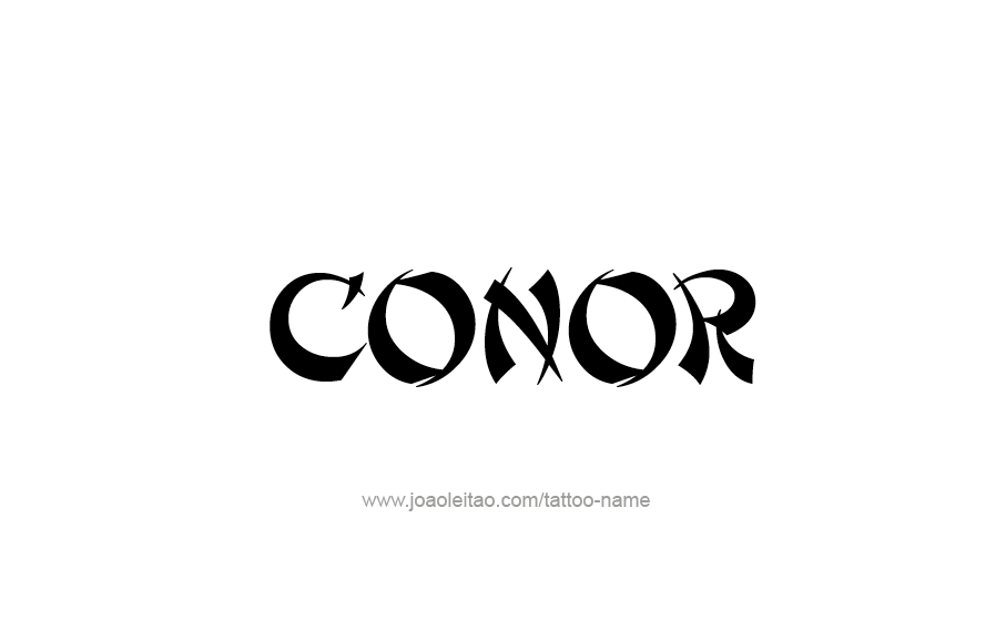 Tattoo Design  Name Conor