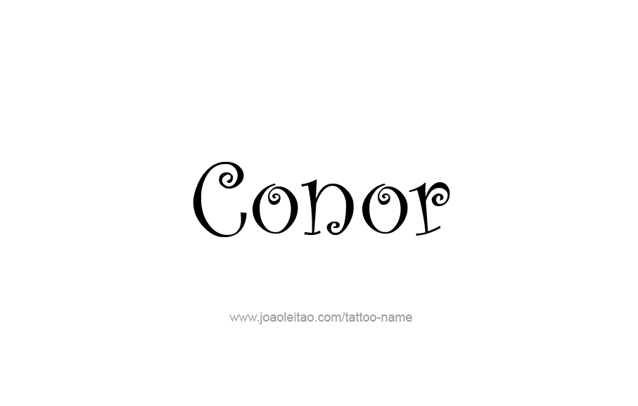 Tattoo Design  Name Conor   