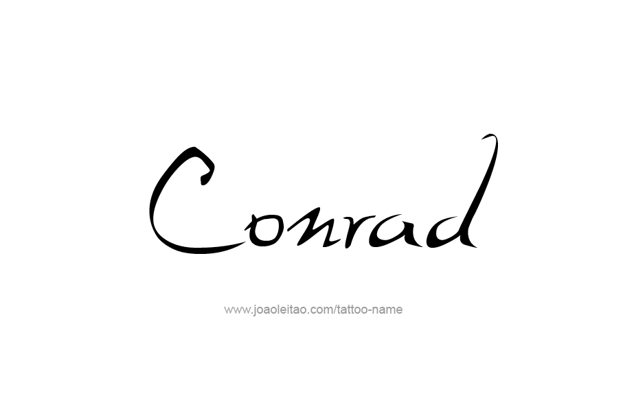 Tattoo Design  Name Conrad   