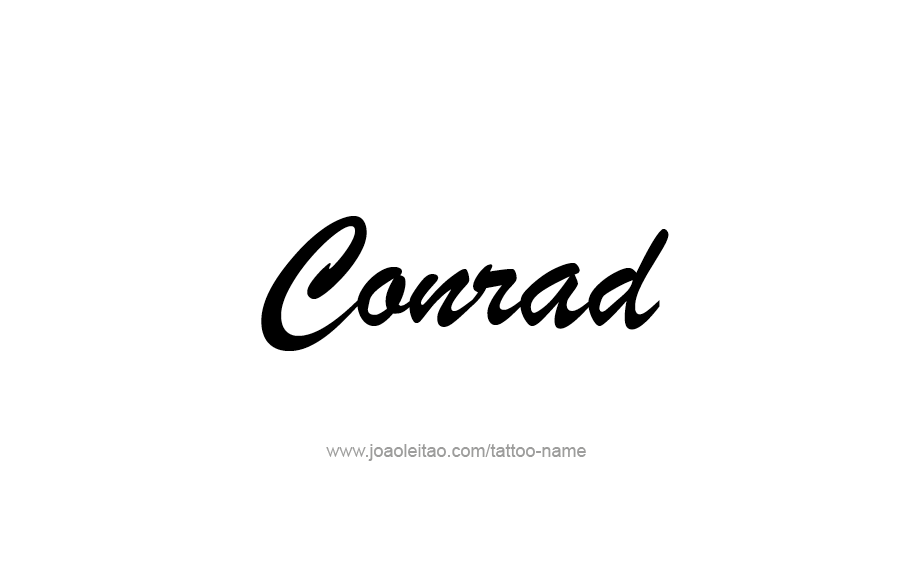 Tattoo Design  Name Conrad   