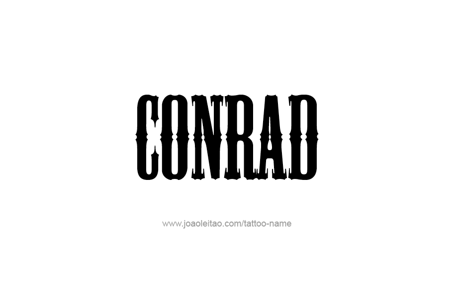 Tattoo Design  Name Conrad   