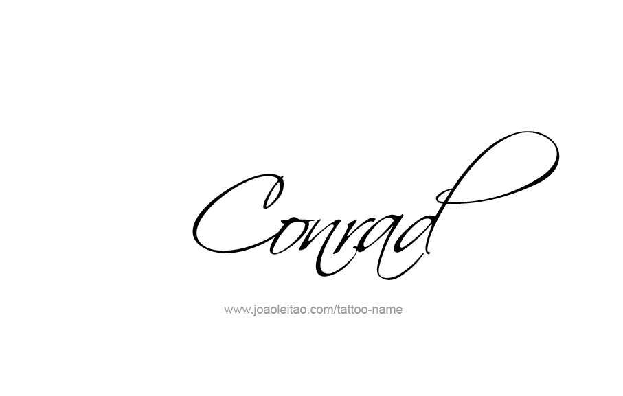 Tattoo Design  Name Conrad   