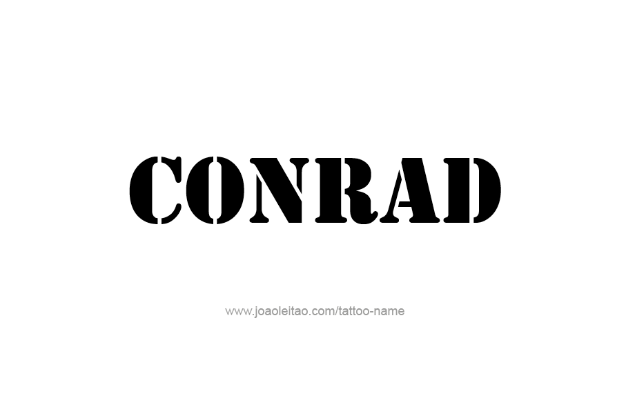 Tattoo Design  Name Conrad   