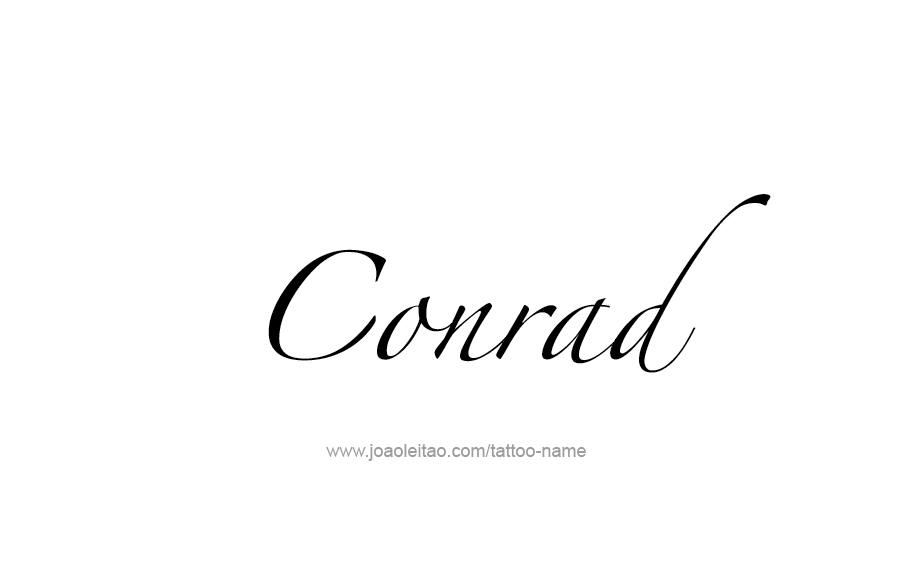 Tattoo Design  Name Conrad   