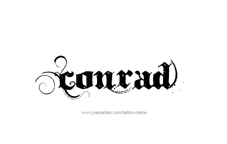 Tattoo Design  Name Conrad   