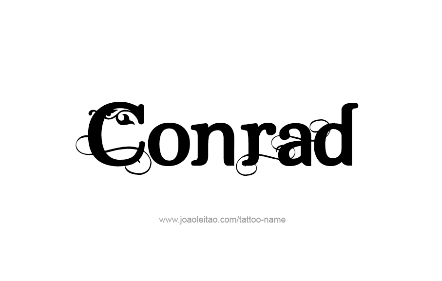 Tattoo Design  Name Conrad   