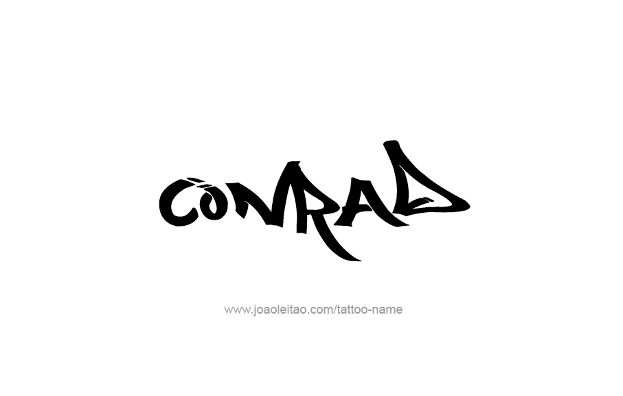 Tattoo Design  Name Conrad   