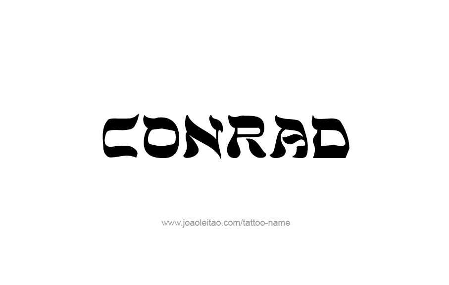 Tattoo Design  Name Conrad   